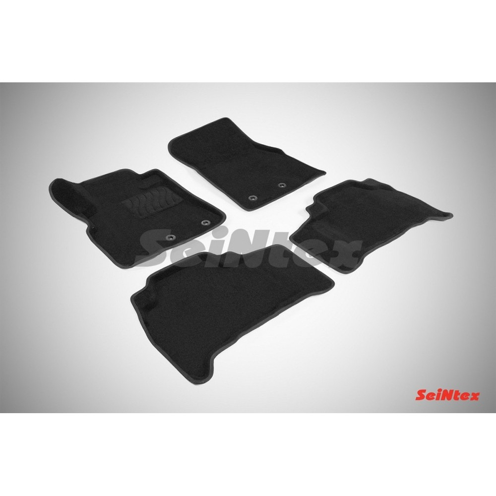 Car textile mats black 3D SEINTEX TOYOTA LAND CRUISER 200 (2007-2012)
