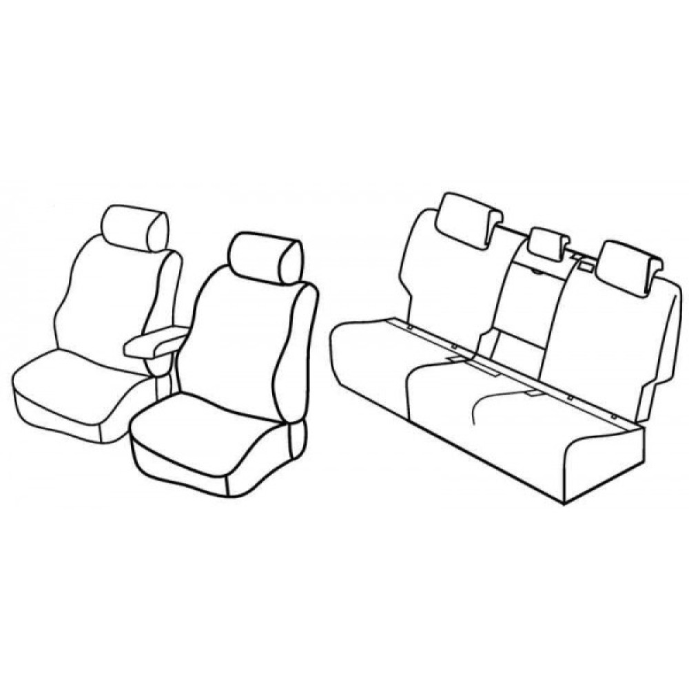 Car seat covers *HARMONY* VOLKSWAGEN GOLF SPORTSVAN (2014-...)