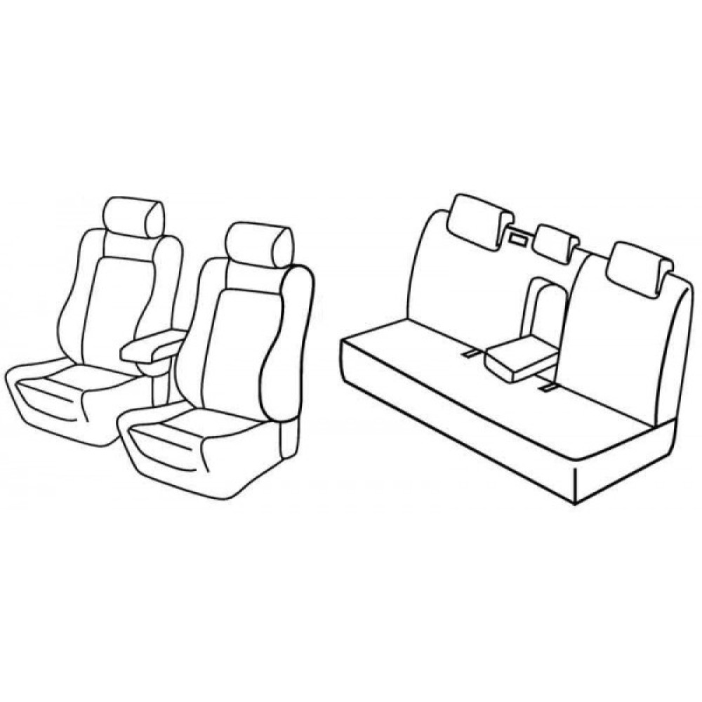 Car seat covers *HARMONY* TOYOTA AURIS II (2013-2018)