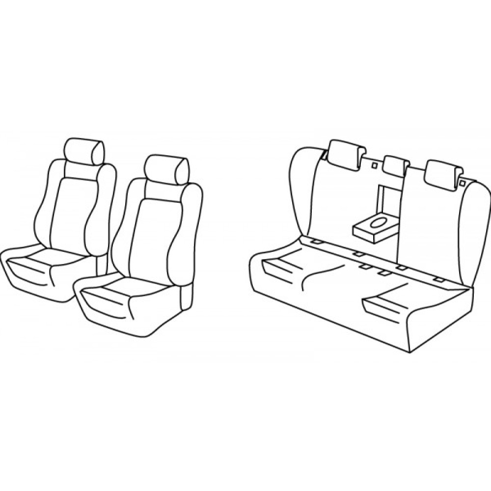 Car seat covers *HARMONY* VOLKSWAGEN PASSAT B8 Sedan Comfortline (2015-...)