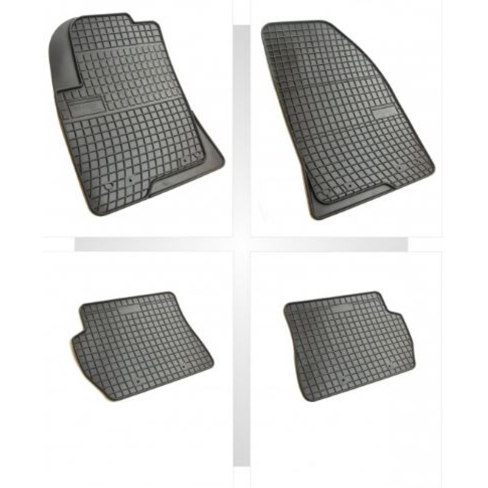 Car rubber floor mats black MAZDA 2 (2002-2007) NEGRO