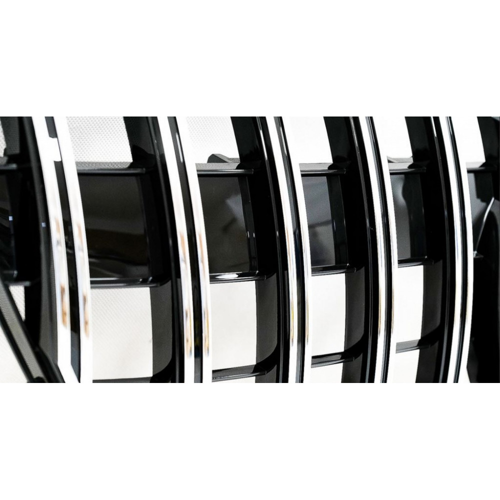 Front grill *Panamericana Style Chrome/Black* MB GLK-class Facelift (2013-2015)
