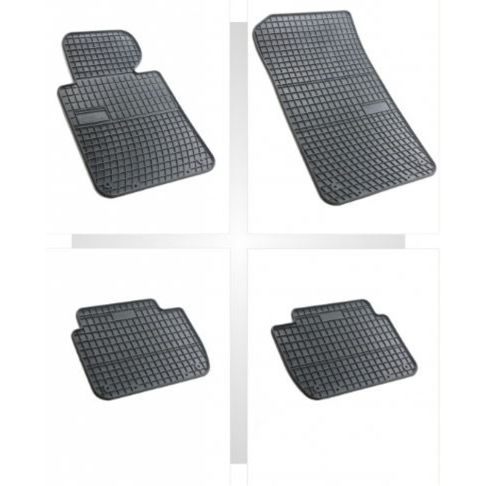 Car rubber floor mats black BMW 3 E46 (1998-2005) NEGRO