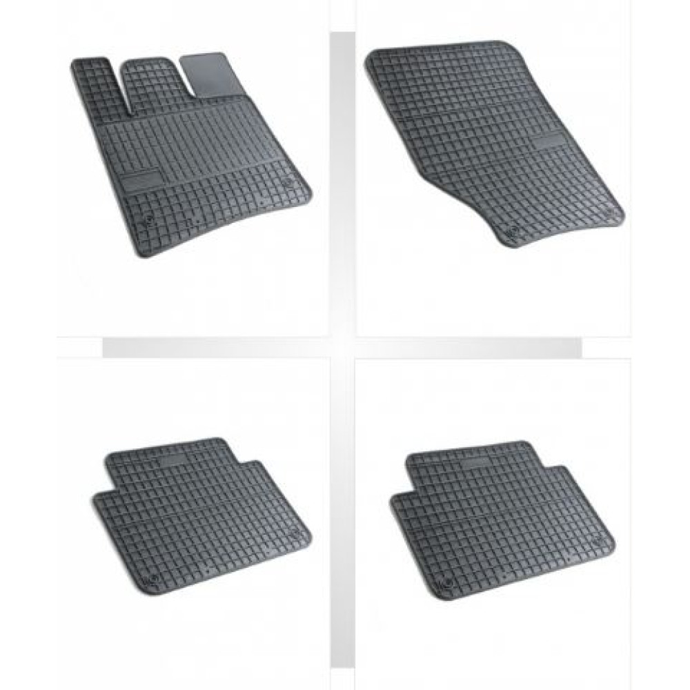 Car rubber floor mats black AUDI Q7 (2006-2015) NEGRO