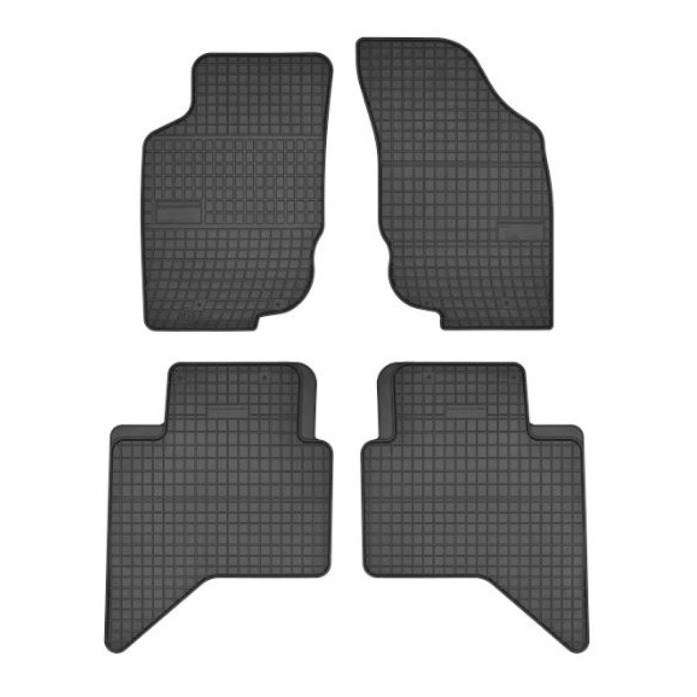 Car rubber floor mats black TOYOTA HILUX (2005-2015) NEGRO