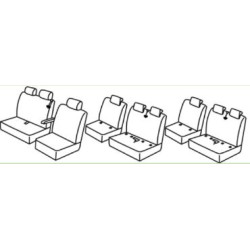 Fundas de asientos para coche *HARMONY* PEUGEOT TRAVELLER (9s.)(2016-...)