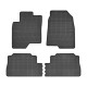 Car rubber floor mats black OPEL ANTARA (2006-...) NEGRO