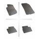 Car rubber floor mats black PEUGEOT 2008 (2013-...) NEGRO