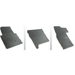 Car rubber floor mats black OPEL MOVANO (2010-...) NEGRO