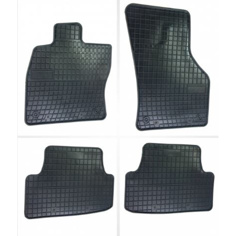 Car rubber floor mats black VW GOLF VII (2012-...) NEGRO