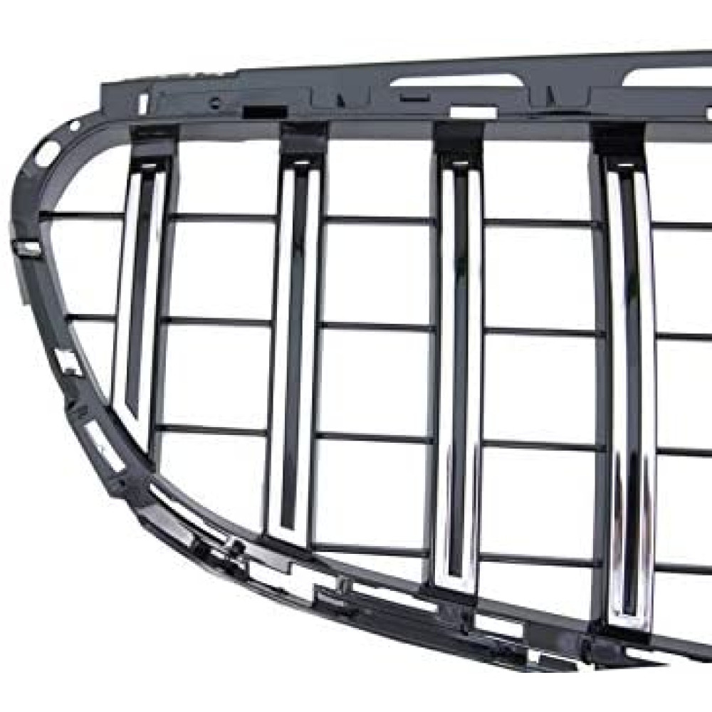 Parrilla delantera MB Clase E W212 Facelift Estilo Panamericana (2013-2016) Cromada/Negra