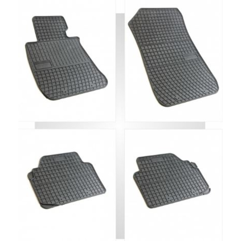 Car rubber floor mats black BMW 3 E90/E91 (2005-2012) NEGRO