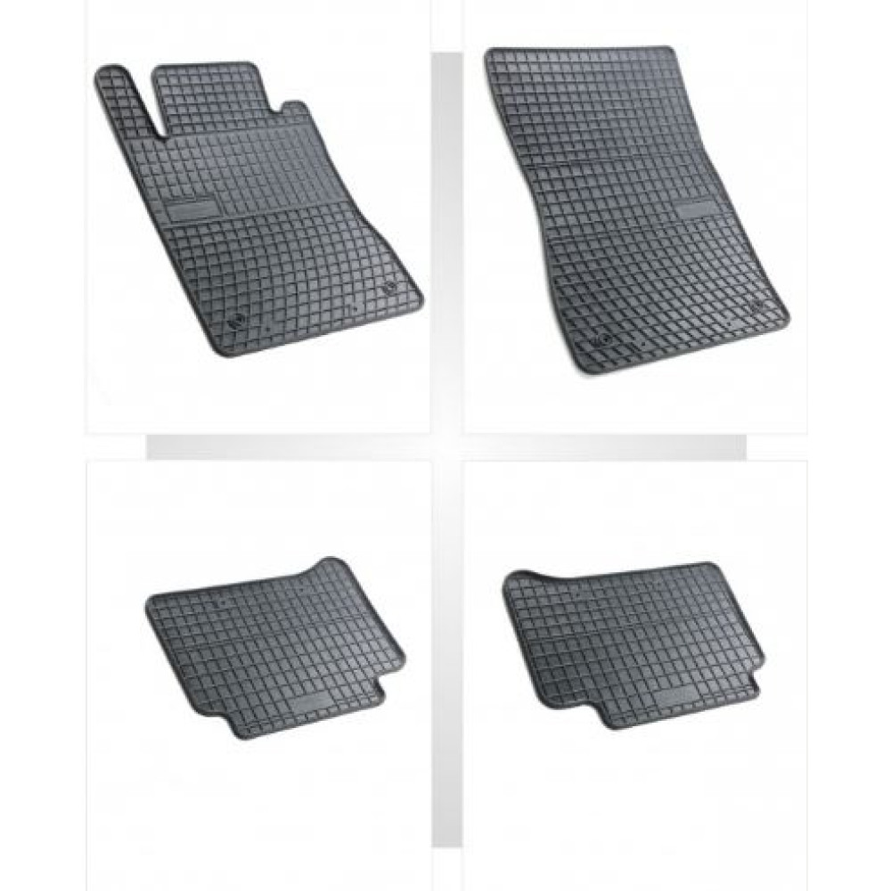 Car rubber floor mats black MERCEDES CLS-class W219 (2004-2011) NEGRO