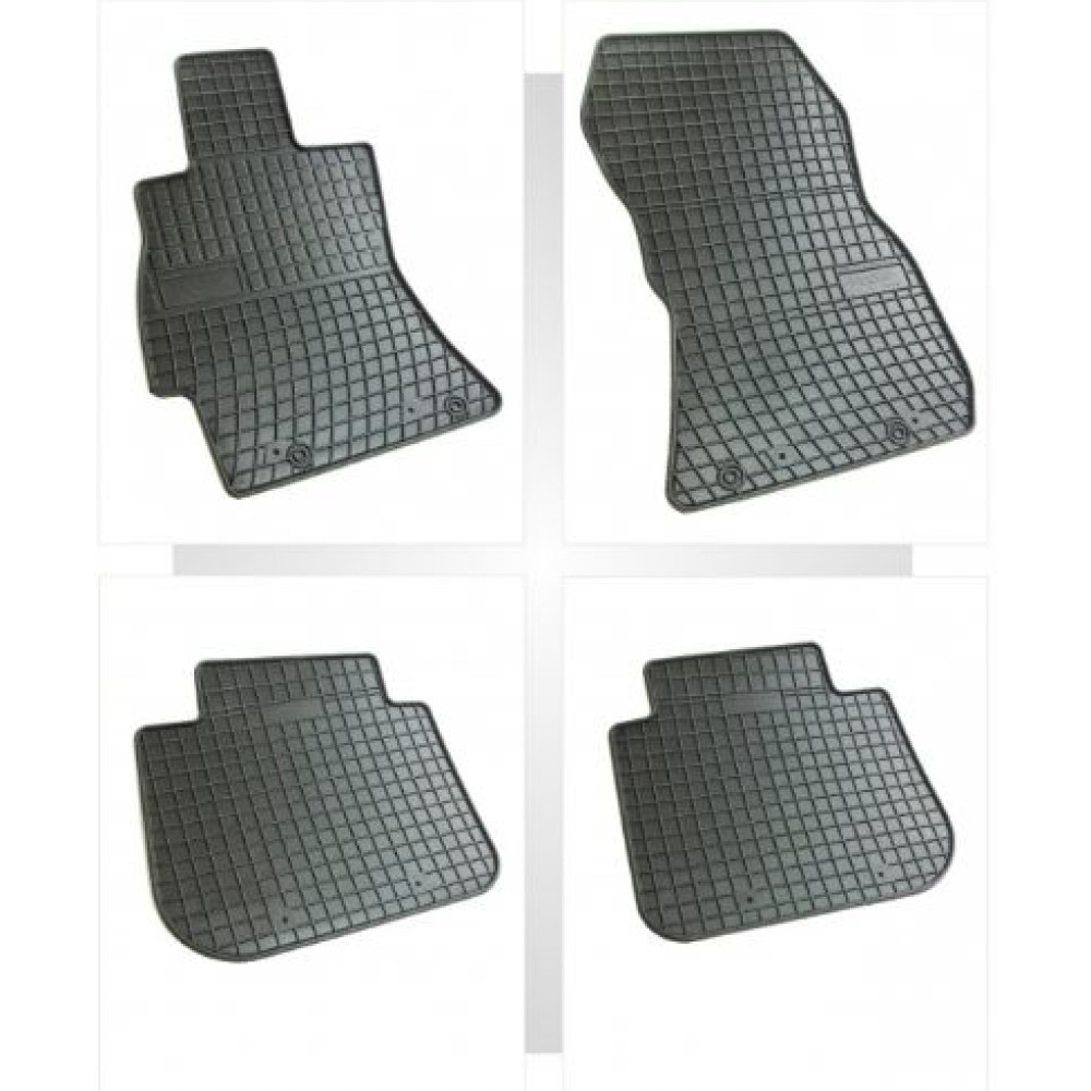 Car rubber floor mats black SUBARU OUTBACK (2009-...) NEGRO