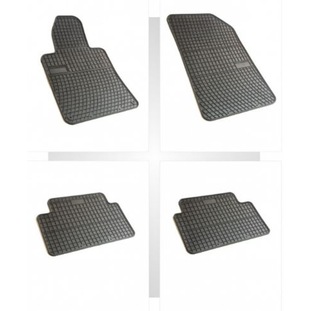 Alfombrillas de goma negras para coche PEUGEOT 508 (2011-...) NEGRO