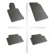 Alfombrillas de goma negras para coche PEUGEOT 508 (2011-...) NEGRO
