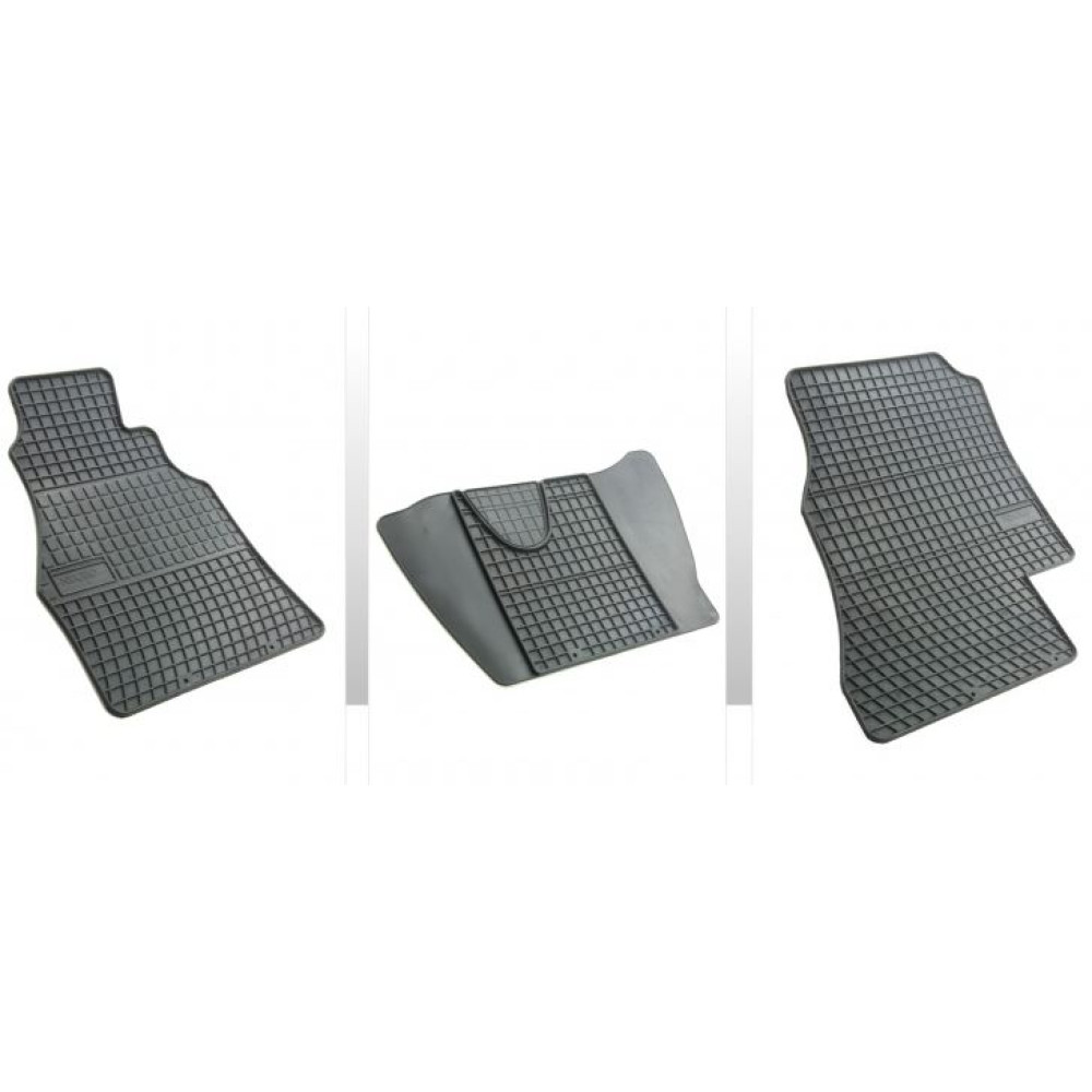 Car rubber floor mats black VW LT (1995-2006) NEGRO