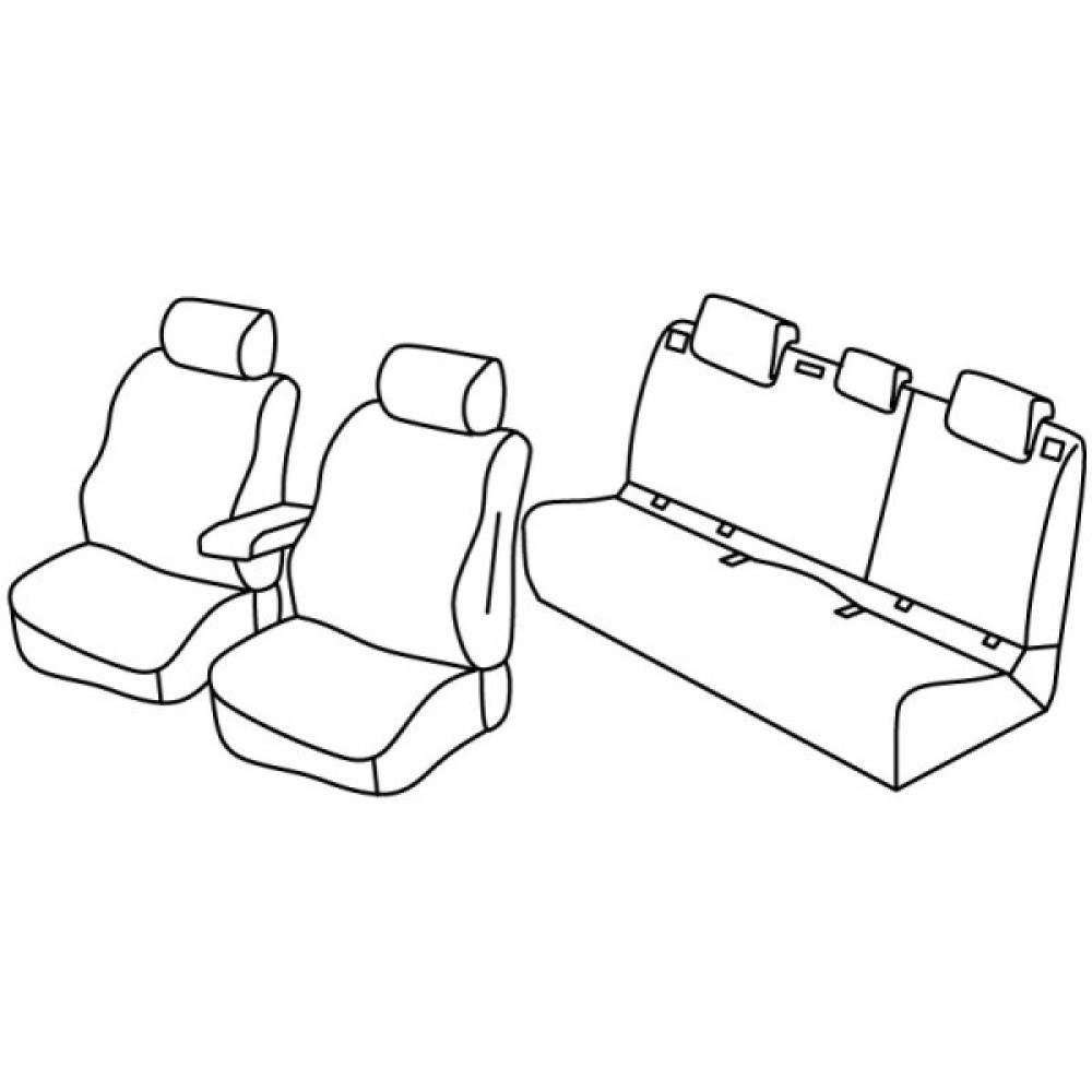 Car seat covers *HARMONY* VOLKSWAGEN POLO (2017-...)