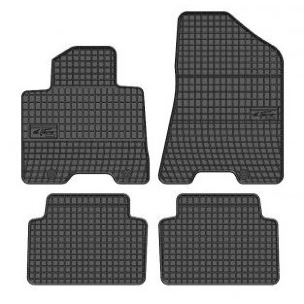 Car rubber floor mats black KIA SPORTAGE (2016-...) NEGRO