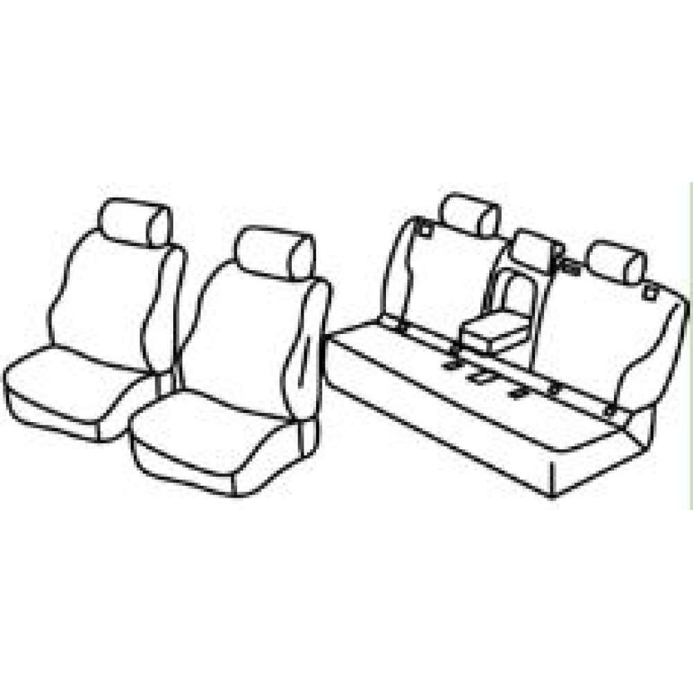 Car seat covers *HARMONY* BMW 5 F11 Touring (2010-2016)