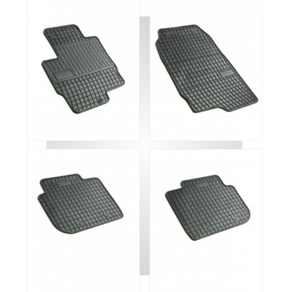 Car rubber floor mats black MITSUBISHI COLT (2008-...) NEGRO