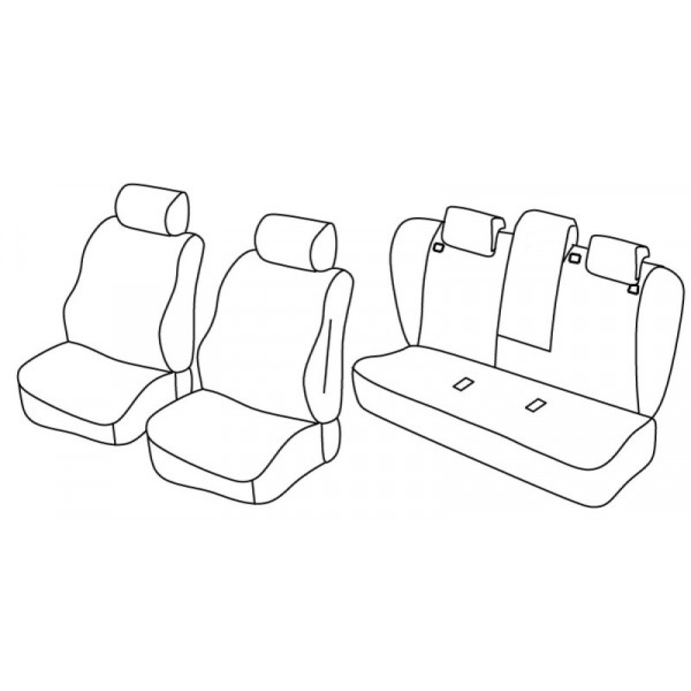 Car seat covers *HARMONY* BMW 5 E61 Touring (2003-2010)