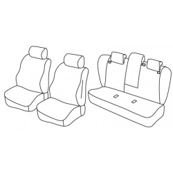 Car seat covers *HARMONY* BMW 5 E61 Touring (2003-2010)