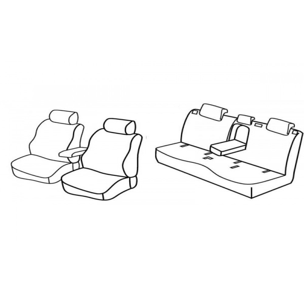 Car seat covers *HARMONY* VOLVO XC60 (2008-2016)