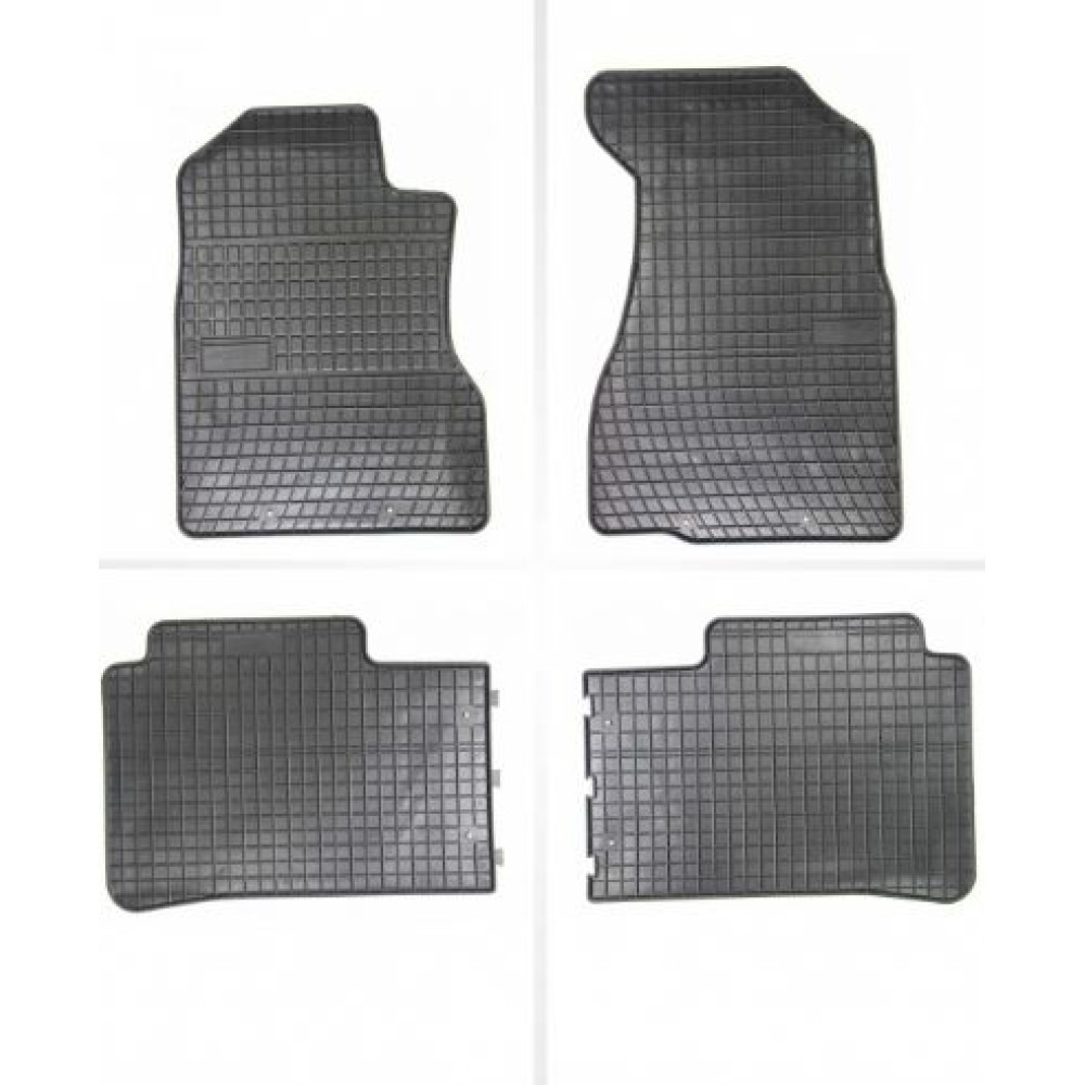Car rubber floor mats black HONDA CR-V (2002-2007) NEGRO