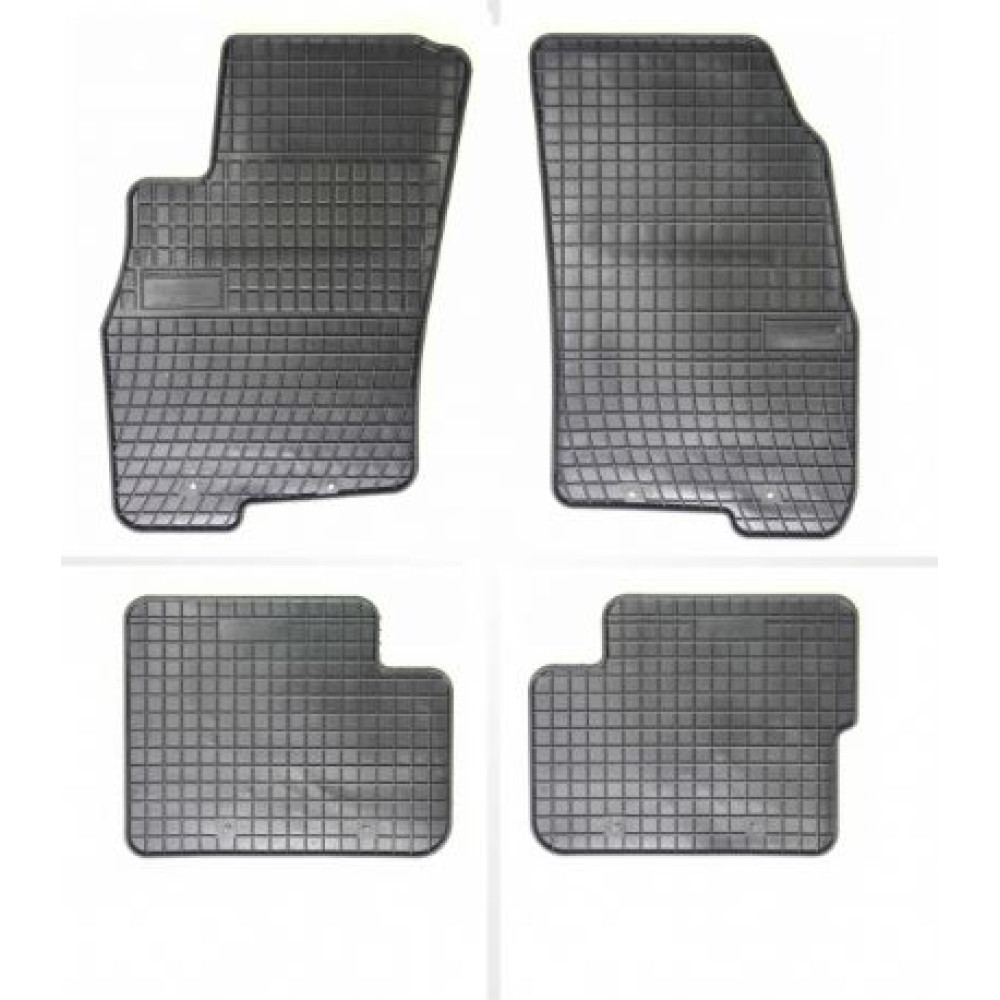 Car rubber floor mats black FIAT GRANDE PUNTO (2005-2012) NEGRO