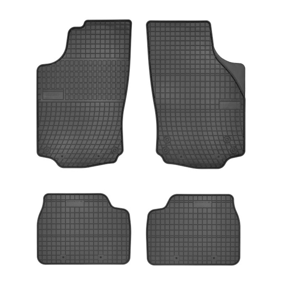 Car rubber floor mats black OPEL CORSA C (2000-2006) NEGRO
