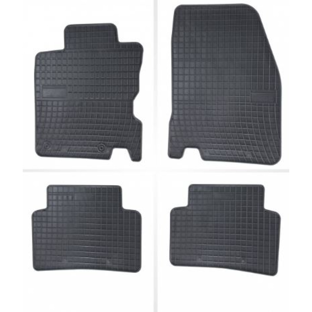 Car rubber floor mats black RENAULT KADJAR (2015-...) NEGRO