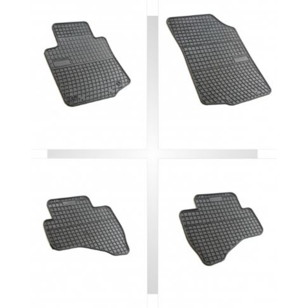 Car rubber floor mats black PEUGEOT 107 (2005-...) NEGRO