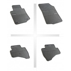Car rubber floor mats black PEUGEOT 107 (2005-...) NEGRO