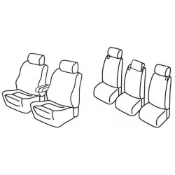 Car seat covers *HARMONY* TOYOTA COROLLA VERSO (2004-2009)