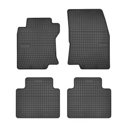 Car rubber floor mats black NISSAN X-TRAIL III (2014-...) NEGRO