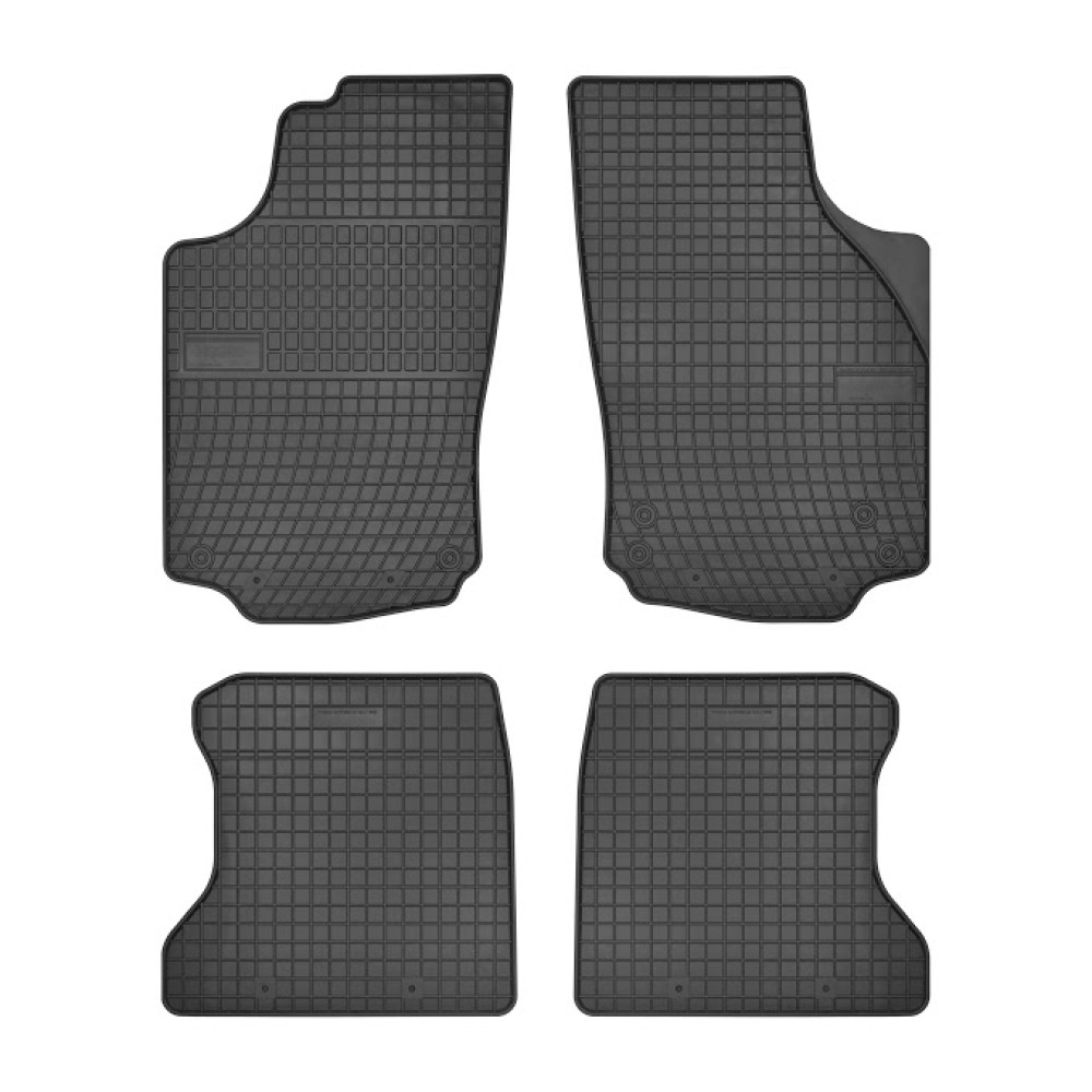 Car rubber floor mats black OPEL COMBO C (5s.)(2002-2011) NEGRO