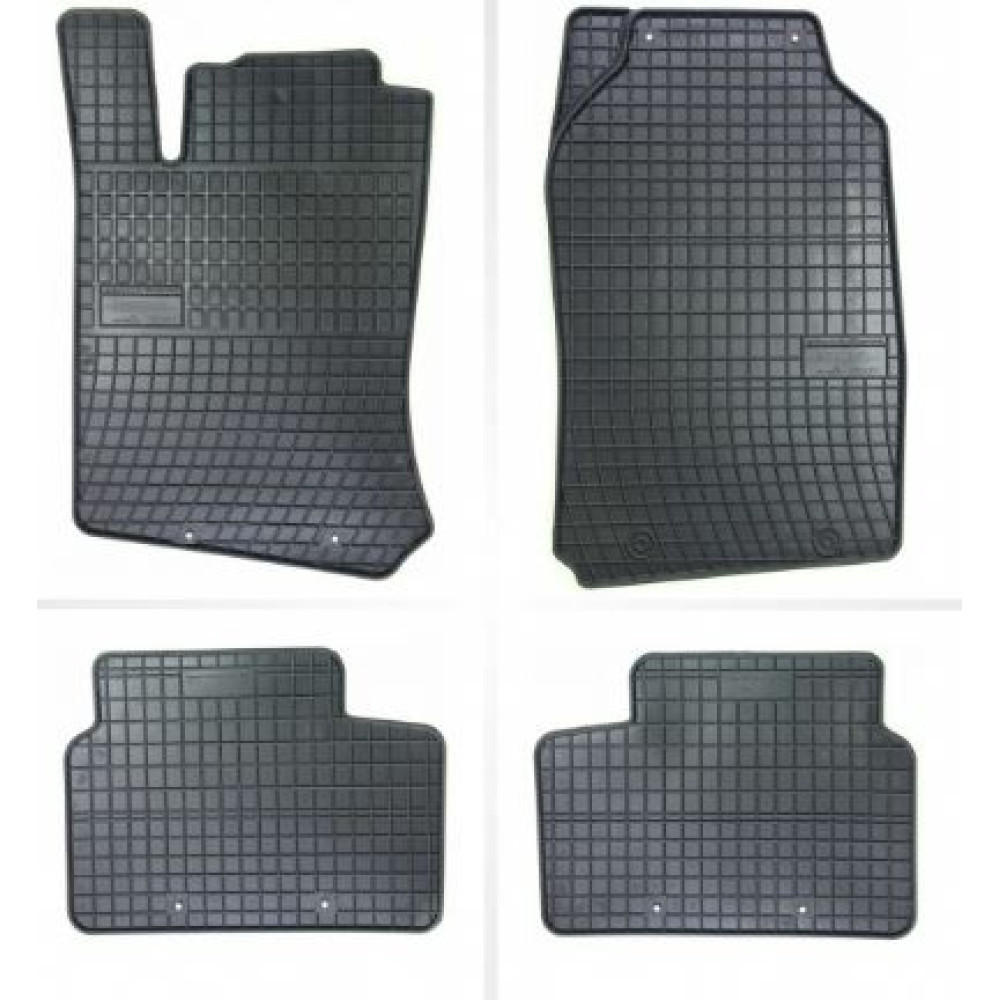 Car rubber floor mats black OPEL VECTRA B (1995-2003) NEGRO