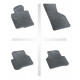 Car rubber floor mats black VW PASSAT B6 (2005-2010) NEGRO