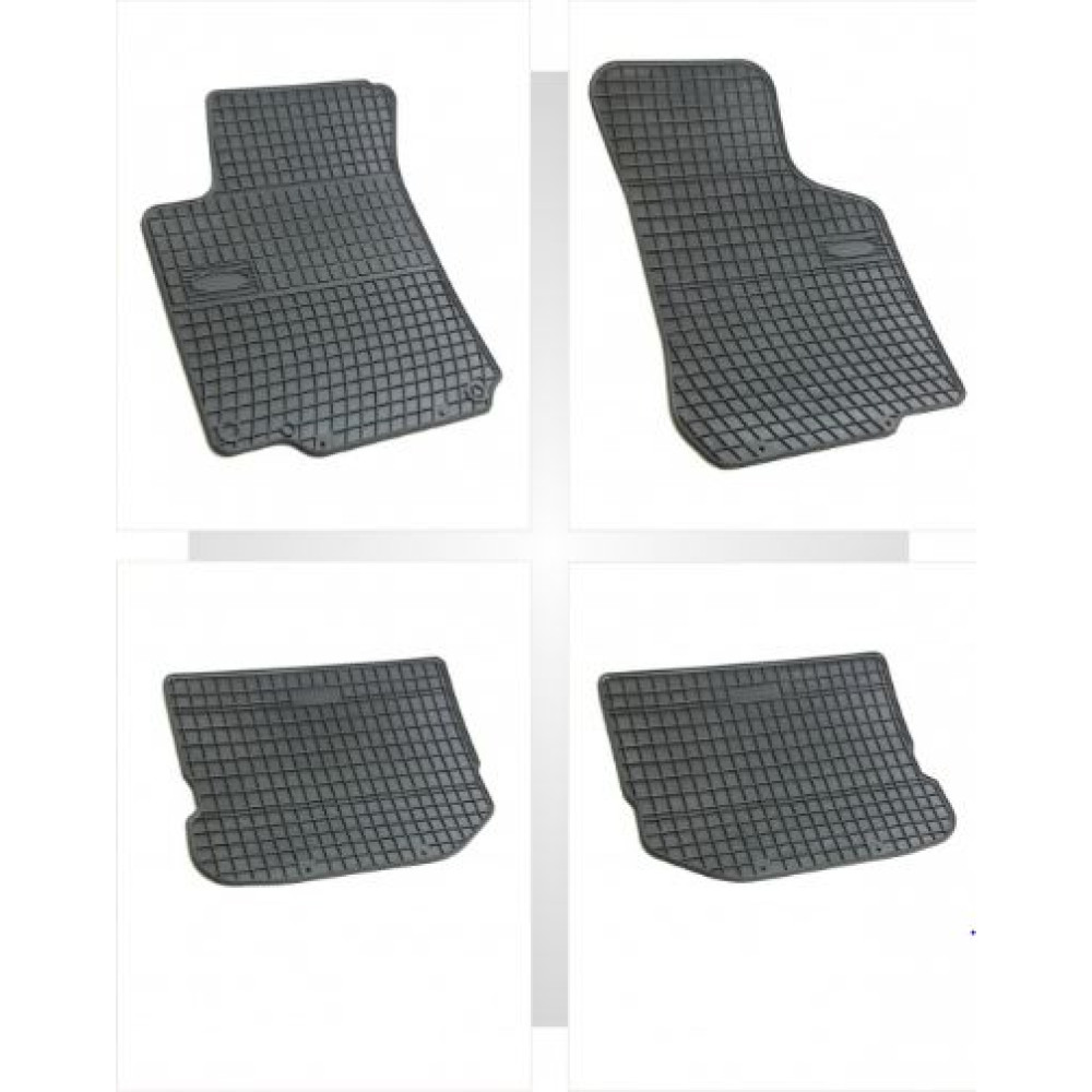 Car rubber floor mats black VW GOLF IV (1998-2004) NEGRO