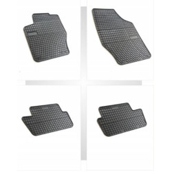 Car rubber floor mats black PEUGEOT 307 (2001-2007) NEGRO