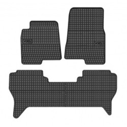 Car rubber floor mats black MITSUBISHI PAJERO III (5d.)(2000-2006) NEGRO