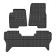 Car rubber floor mats black MITSUBISHI PAJERO III (5d.)(2000-2006) NEGRO