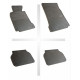 Car rubber floor mats black BMW 5 E39 (1996-2003) NEGRO