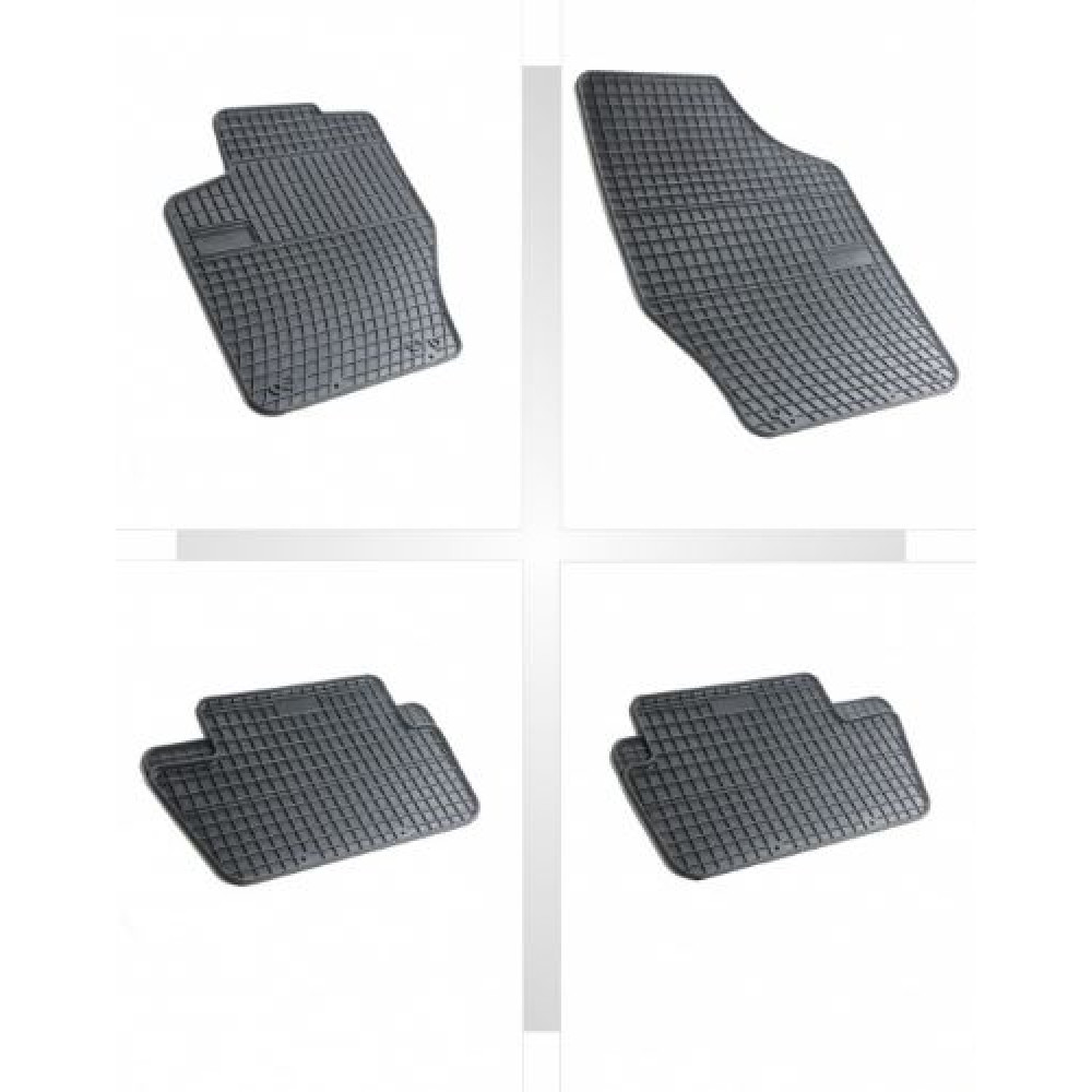 Car rubber floor mats black CITROEN C4 (2004-2010) NEGRO