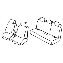 Car seat covers *HARMONY* SKODA FABIA III (2015-...)