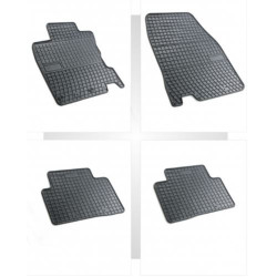 Car rubber floor mats black NISSAN QASHQAI II (2014-...) NEGRO