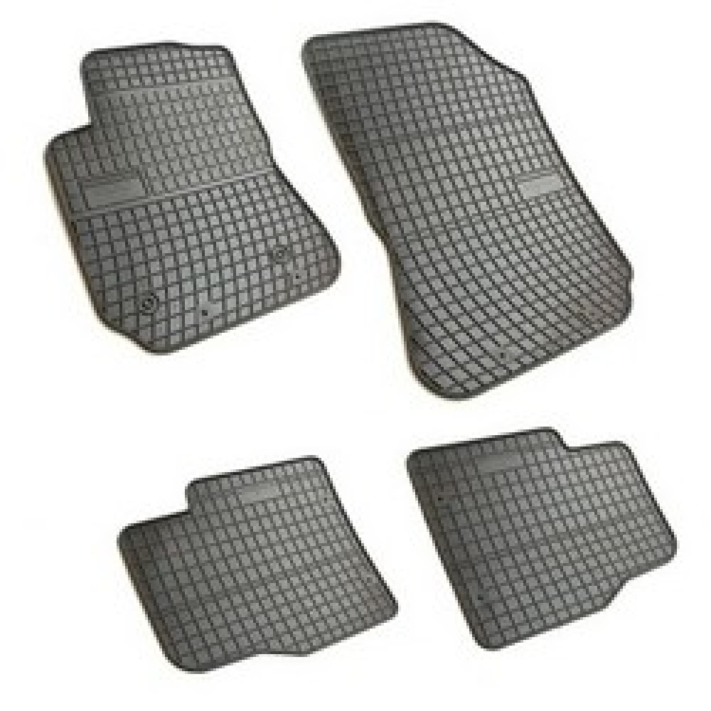 Car rubber floor mats black CITROEN C4 CACTUS (2014-...) NEGRO