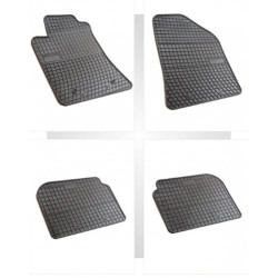 Car rubber floor mats black TOYOTA AVENSIS (2003-2008) NEGRO