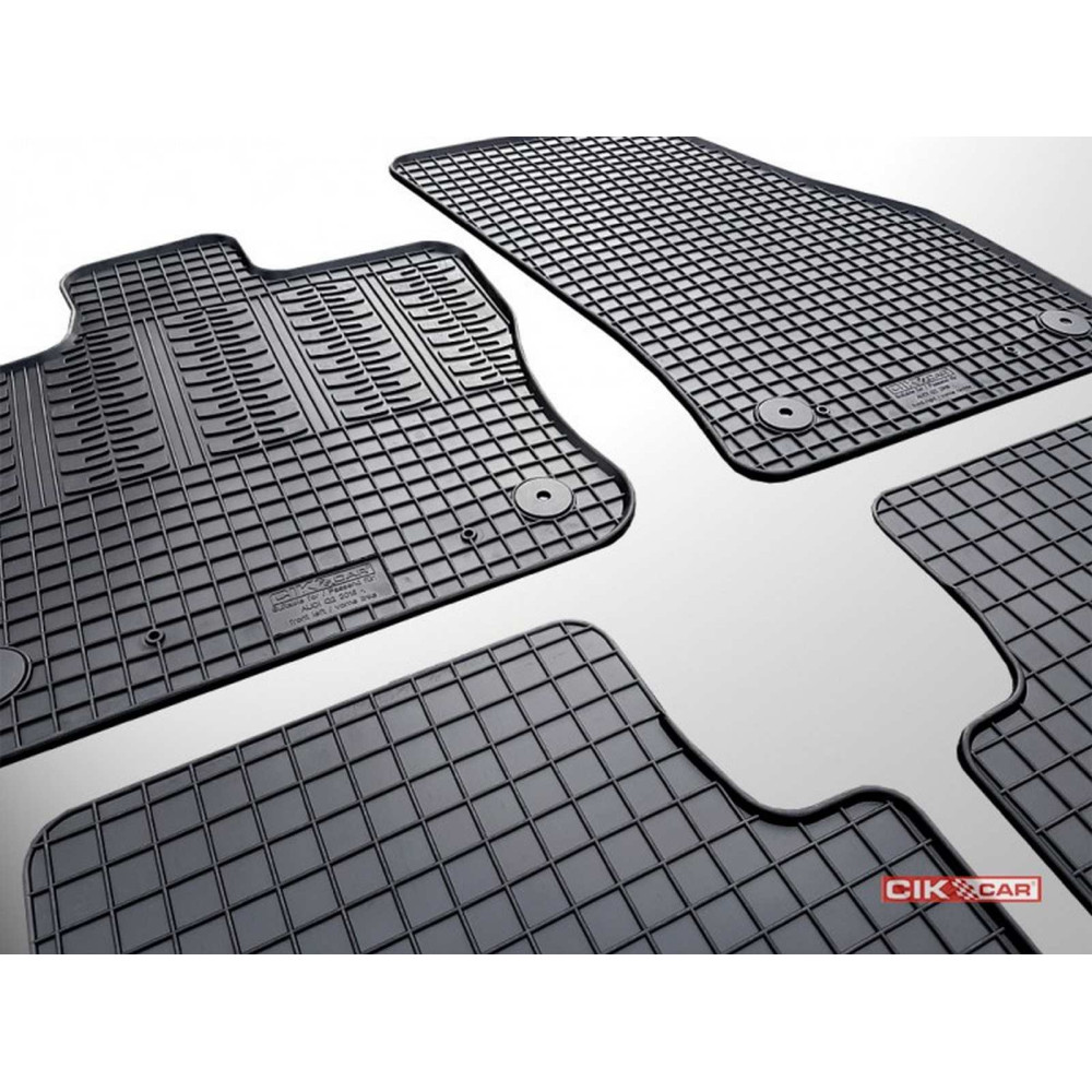 Car rubber floor mats black AUDI Q2 (2016-...) C-CAR